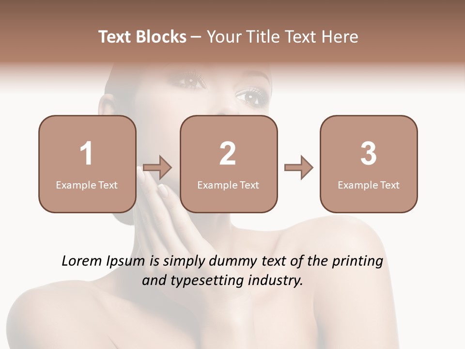 Face Make Up Person PowerPoint Template