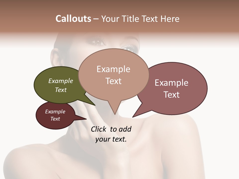 Face Make Up Person PowerPoint Template