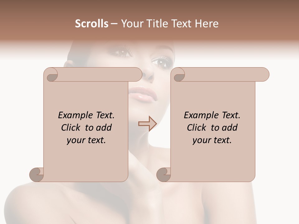 Face Make Up Person PowerPoint Template