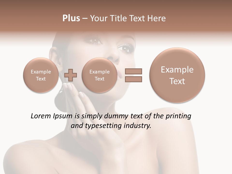 Face Make Up Person PowerPoint Template