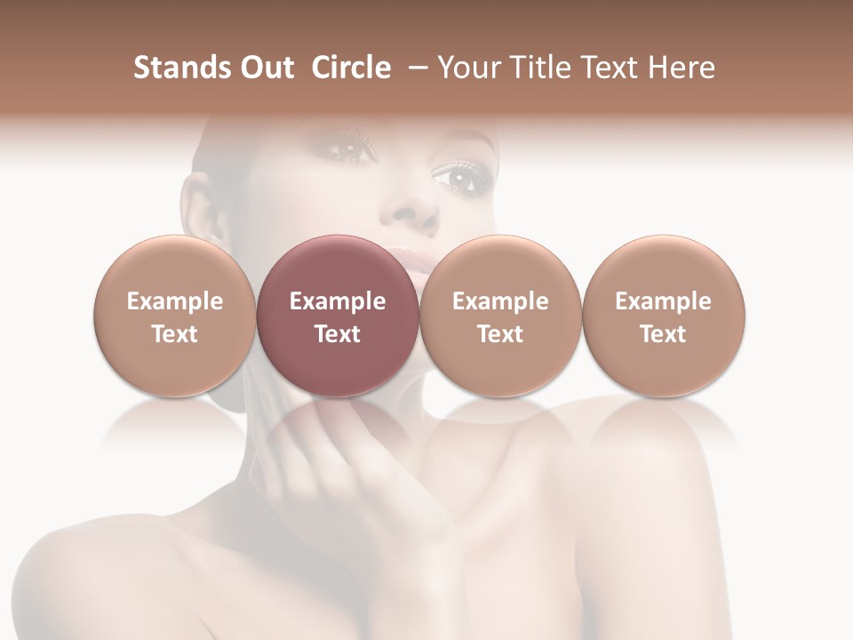Face Make Up Person PowerPoint Template
