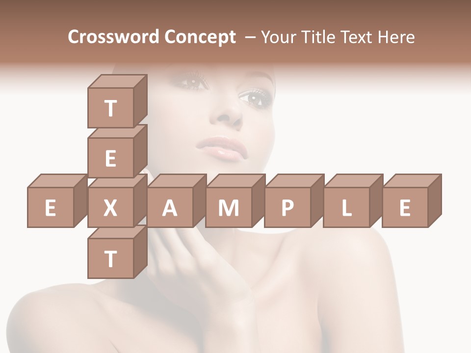 Face Make Up Person PowerPoint Template