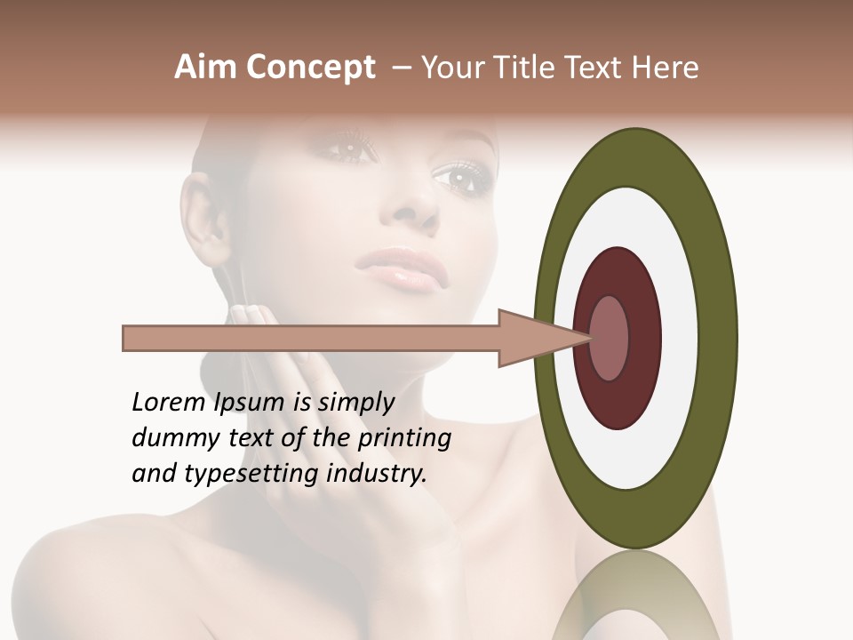 Face Make Up Person PowerPoint Template