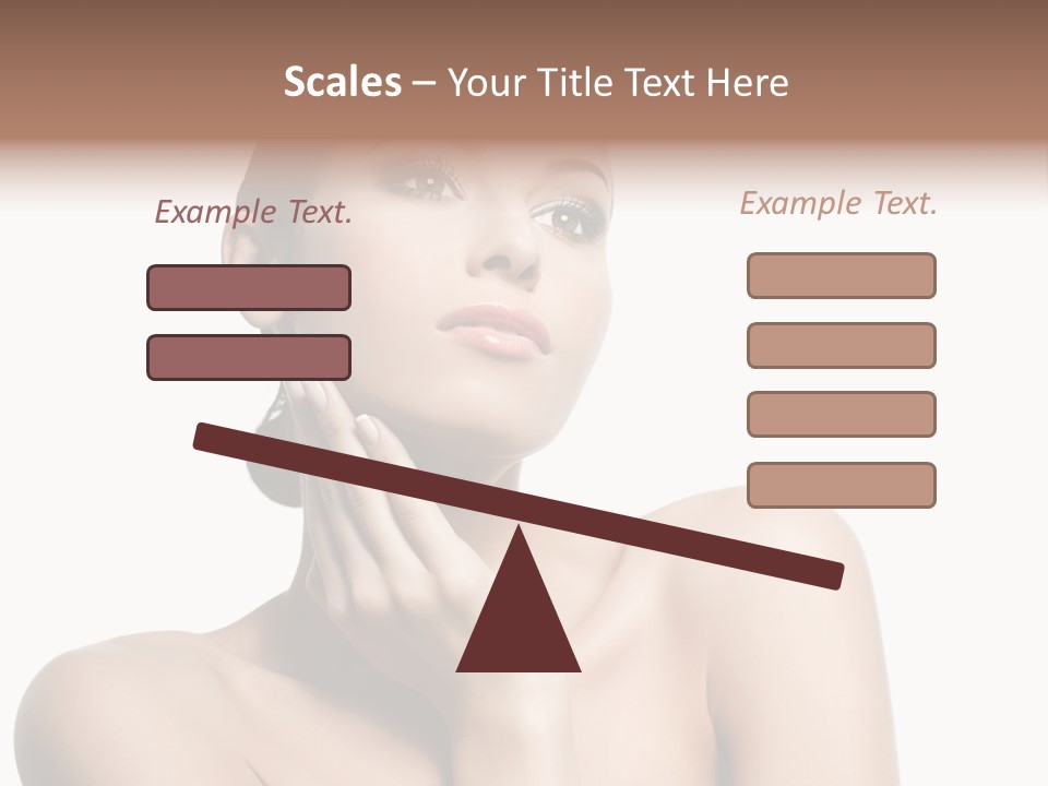 Face Make Up Person PowerPoint Template