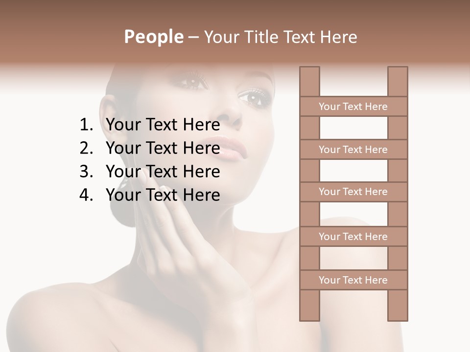 Face Make Up Person PowerPoint Template