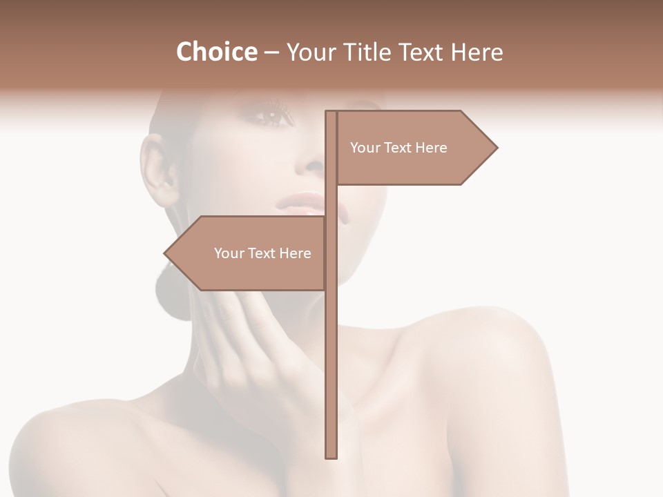 Face Make Up Person PowerPoint Template