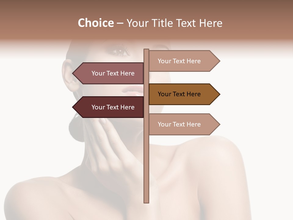 Face Make Up Person PowerPoint Template