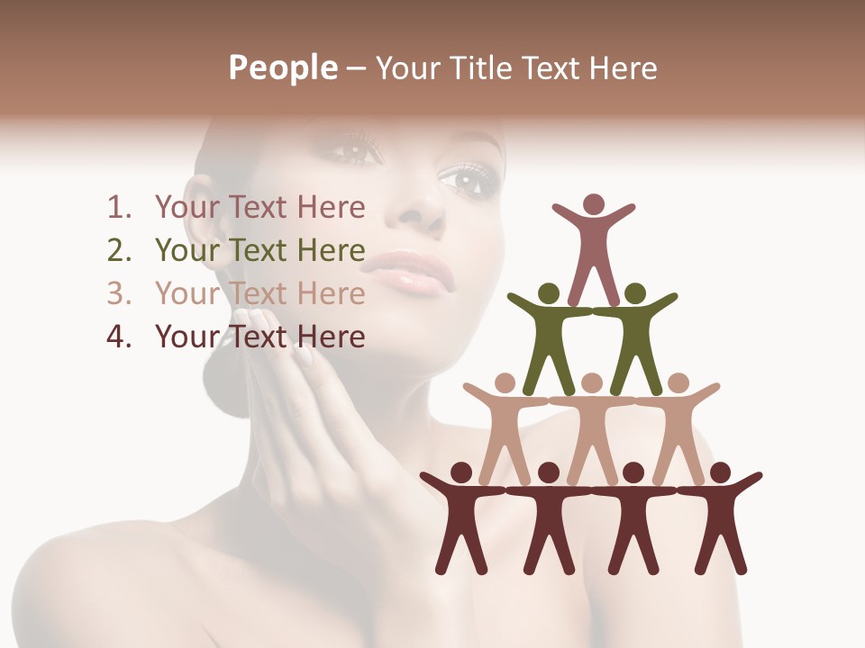 Face Make Up Person PowerPoint Template