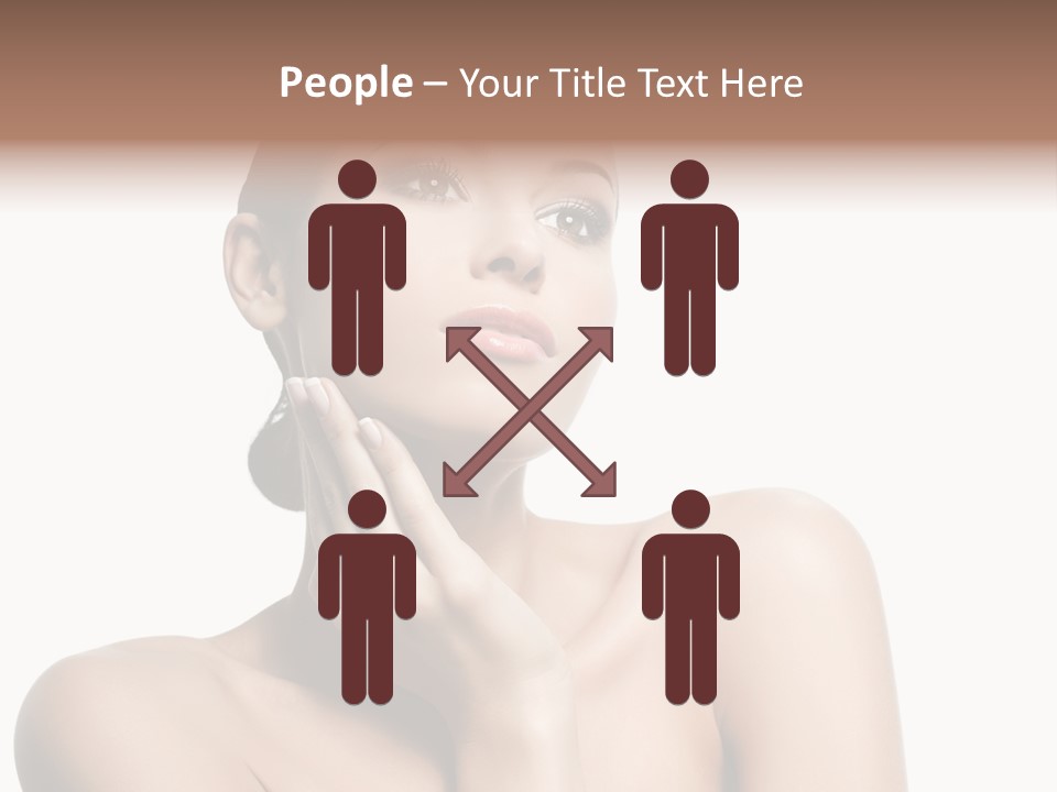 Face Make Up Person PowerPoint Template