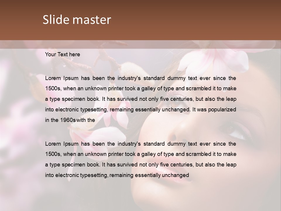 Portrait Love Clean PowerPoint Template