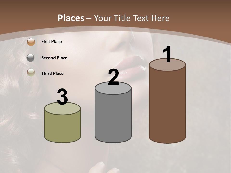 Caucasian Eye Facial PowerPoint Template