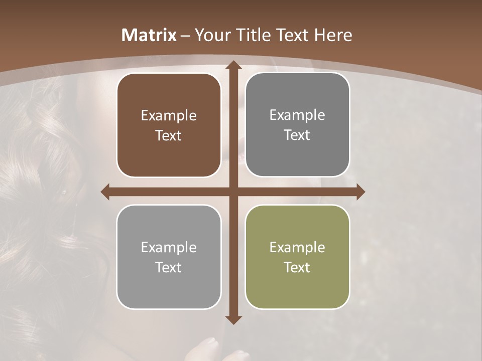 Caucasian Eye Facial PowerPoint Template
