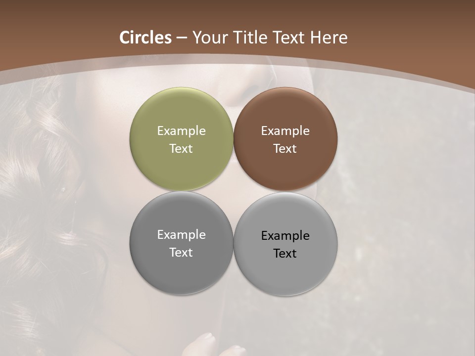 Caucasian Eye Facial PowerPoint Template