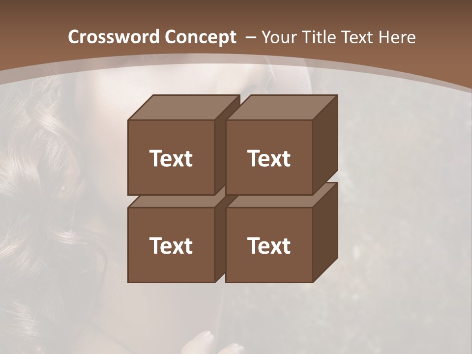 Caucasian Eye Facial PowerPoint Template