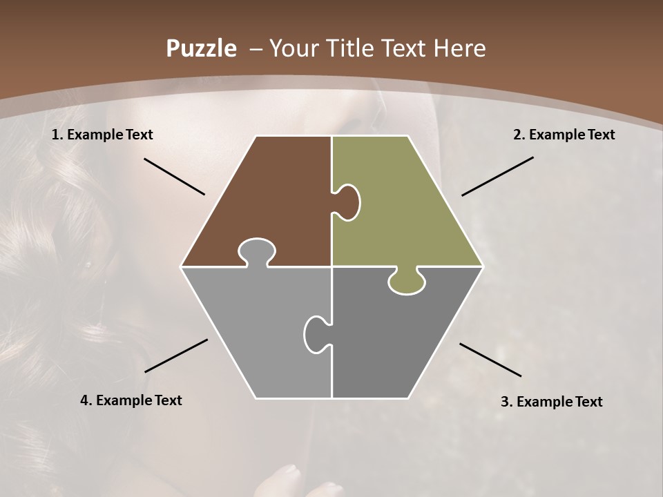 Caucasian Eye Facial PowerPoint Template