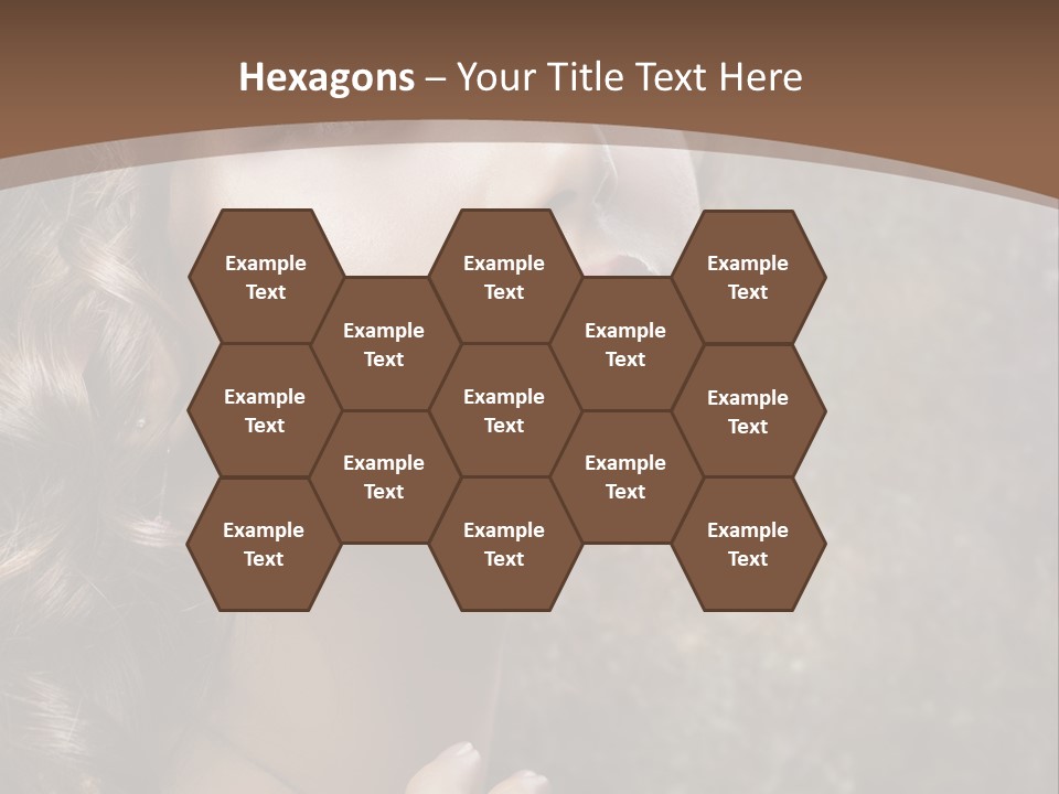 Caucasian Eye Facial PowerPoint Template