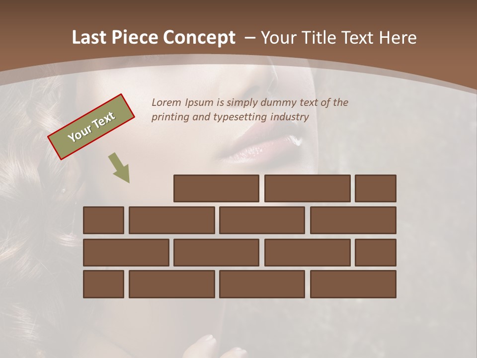 Caucasian Eye Facial PowerPoint Template