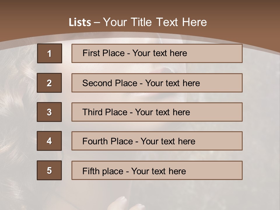 Caucasian Eye Facial PowerPoint Template