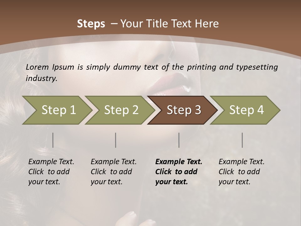 Caucasian Eye Facial PowerPoint Template