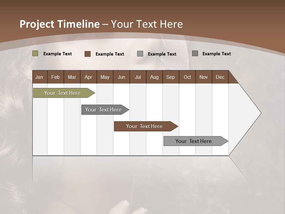 Caucasian Eye Facial PowerPoint Template