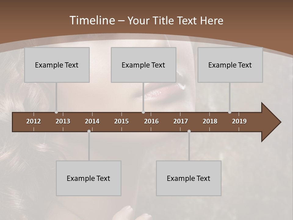 Caucasian Eye Facial PowerPoint Template