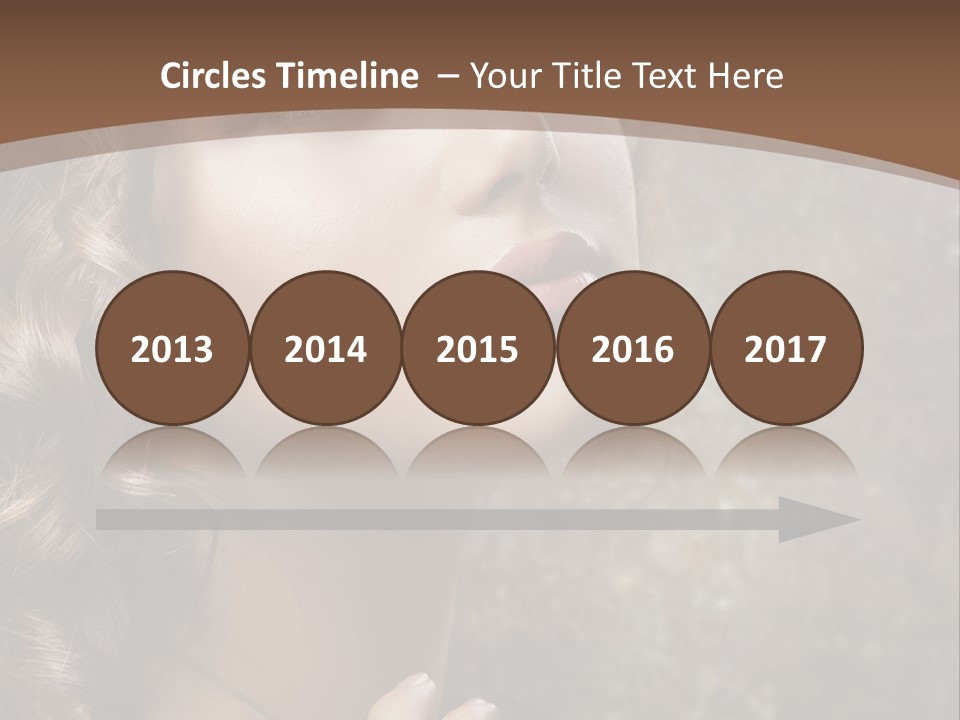 Caucasian Eye Facial PowerPoint Template