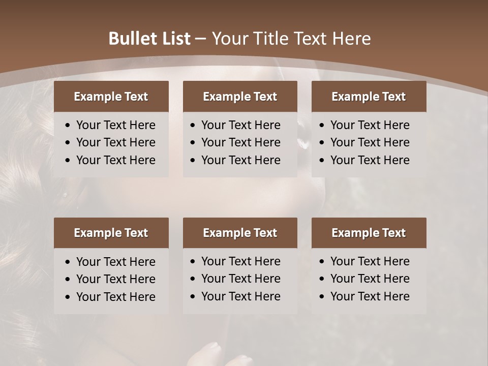 Caucasian Eye Facial PowerPoint Template
