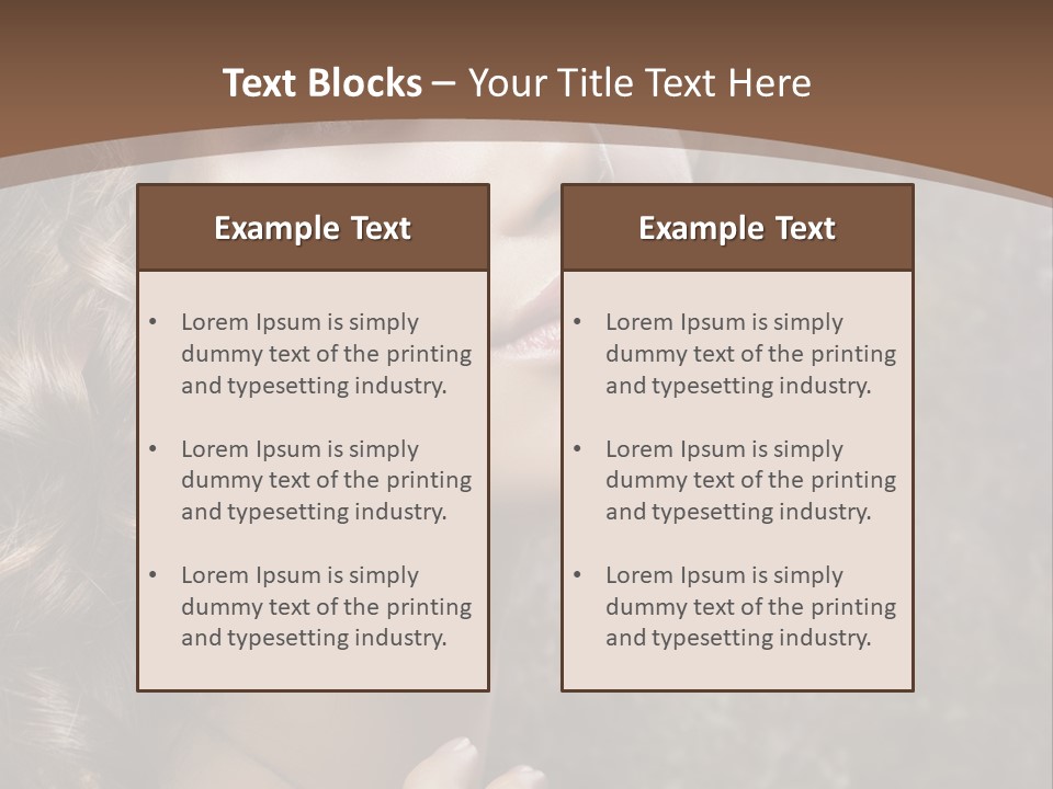 Caucasian Eye Facial PowerPoint Template