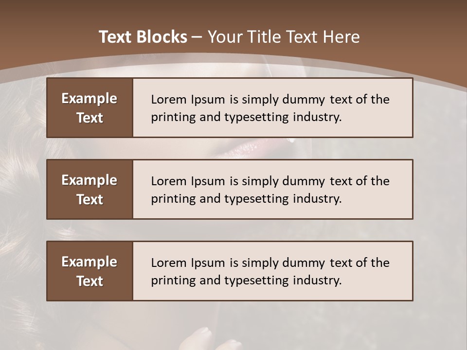 Caucasian Eye Facial PowerPoint Template