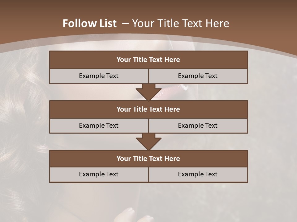Caucasian Eye Facial PowerPoint Template