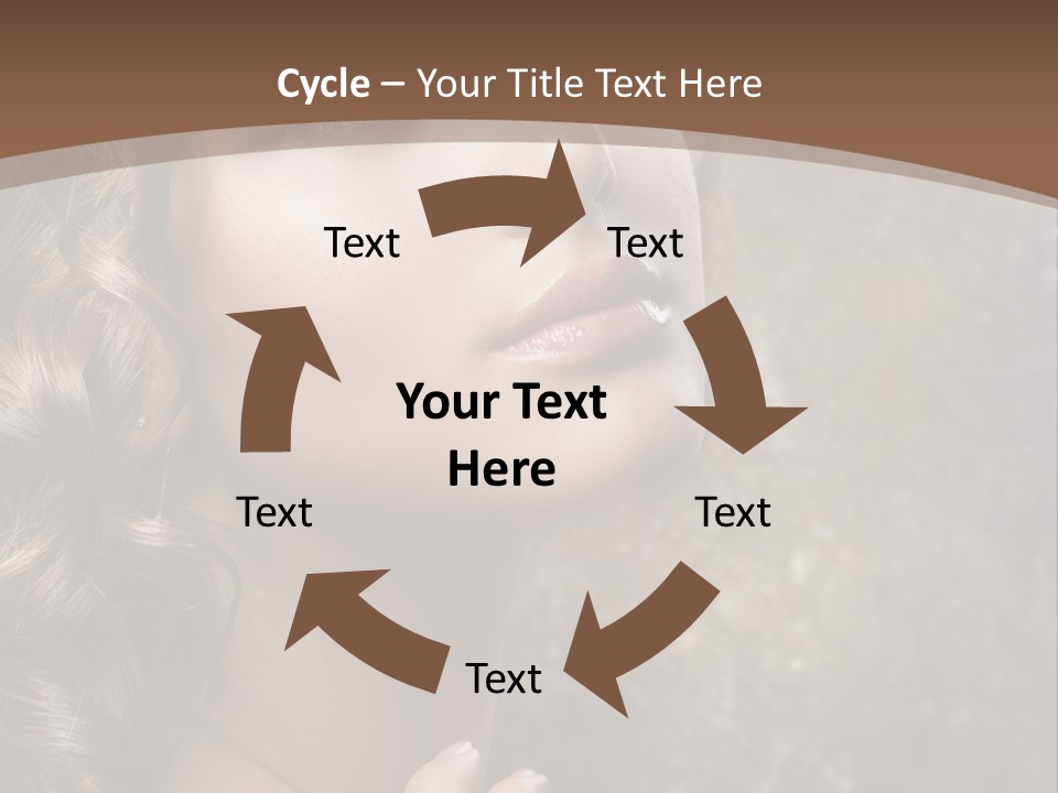 Caucasian Eye Facial PowerPoint Template