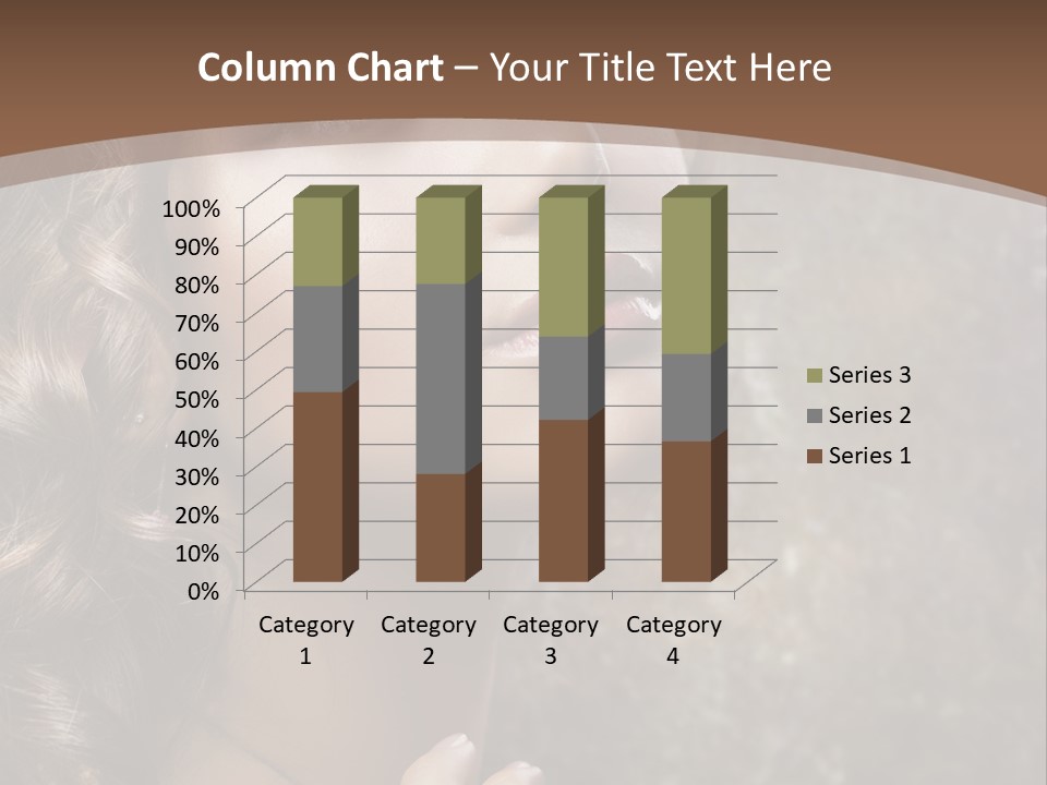 Caucasian Eye Facial PowerPoint Template