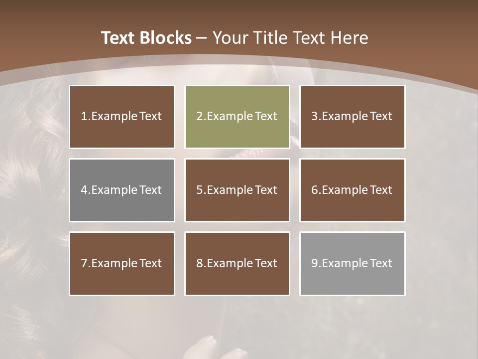 Caucasian Eye Facial PowerPoint Template
