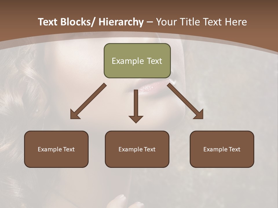 Caucasian Eye Facial PowerPoint Template