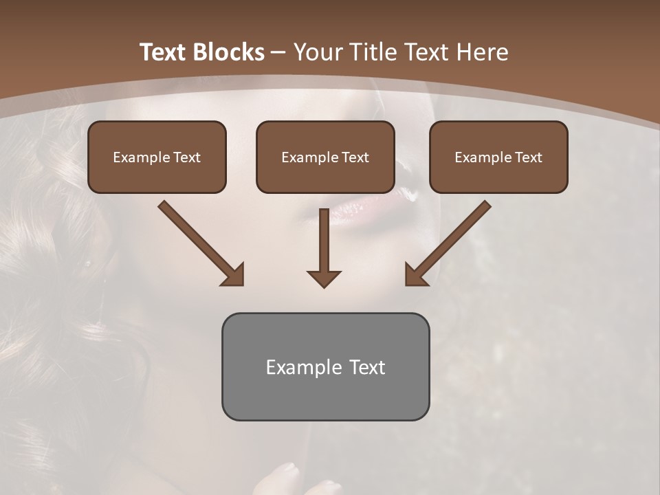 Caucasian Eye Facial PowerPoint Template