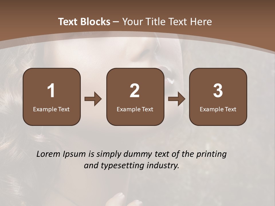Caucasian Eye Facial PowerPoint Template