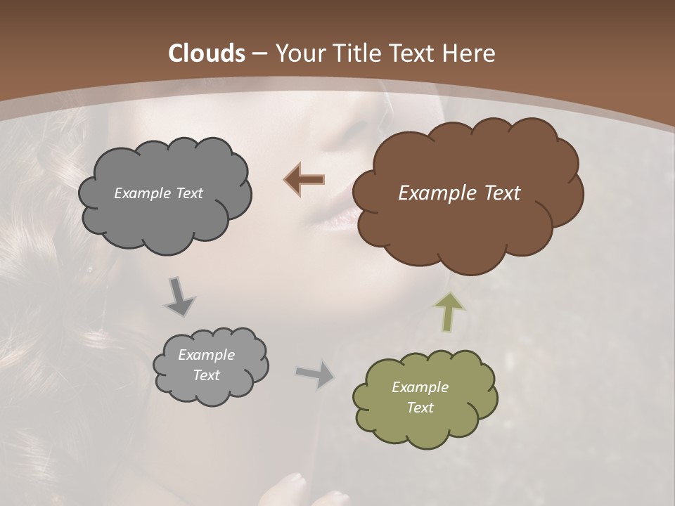 Caucasian Eye Facial PowerPoint Template