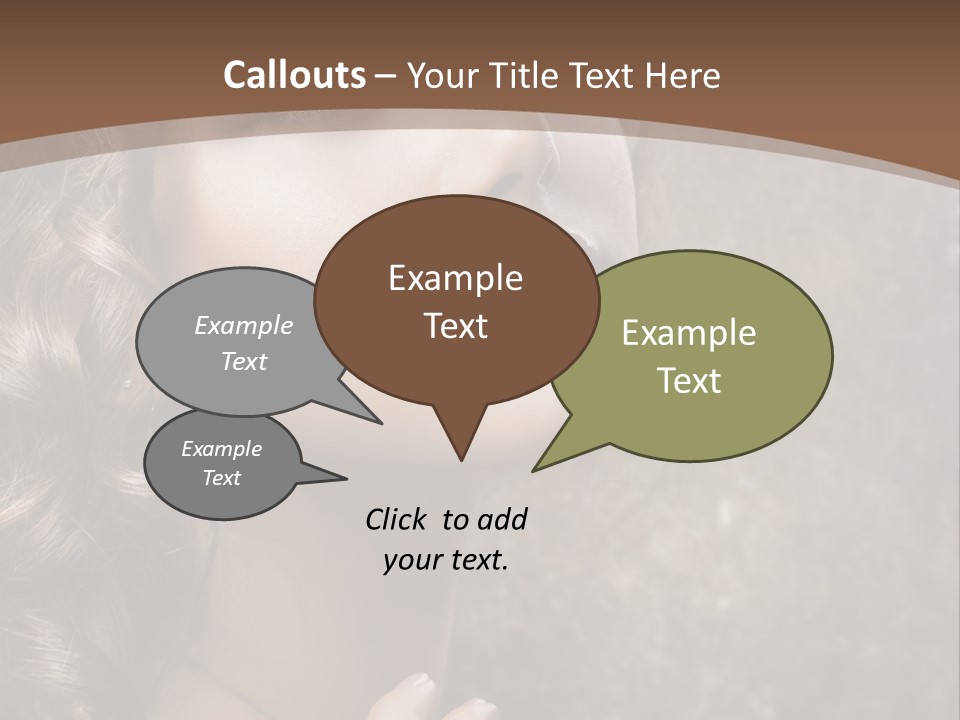 Caucasian Eye Facial PowerPoint Template