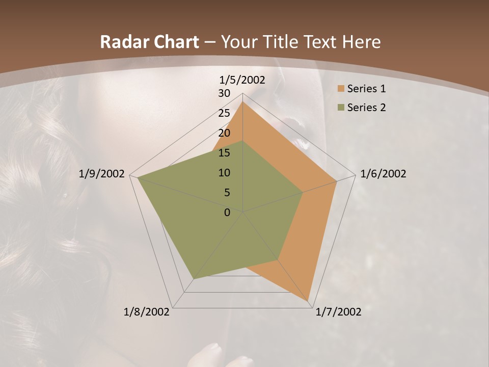 Caucasian Eye Facial PowerPoint Template