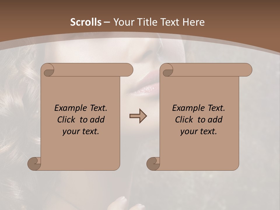 Caucasian Eye Facial PowerPoint Template