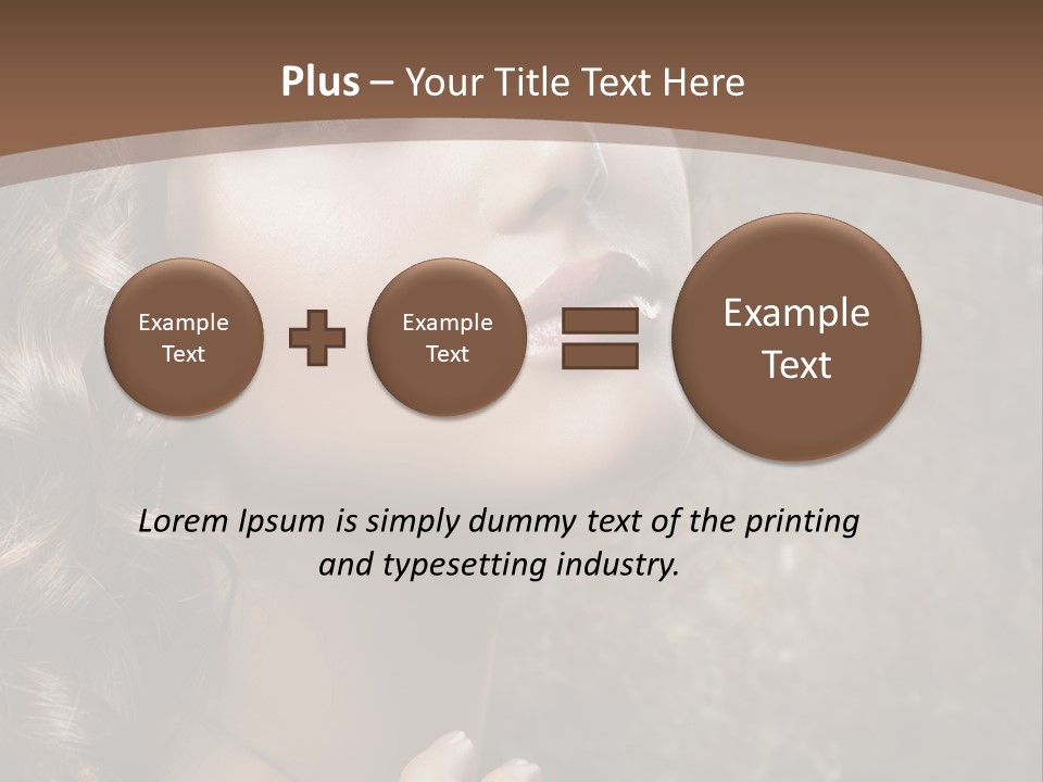 Caucasian Eye Facial PowerPoint Template