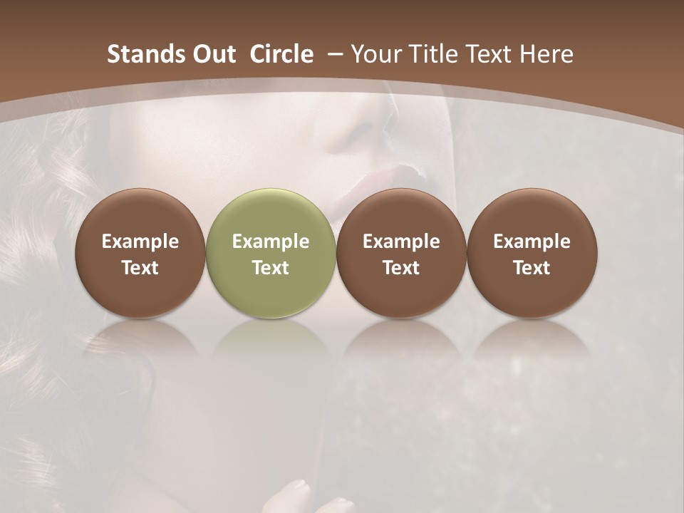 Caucasian Eye Facial PowerPoint Template