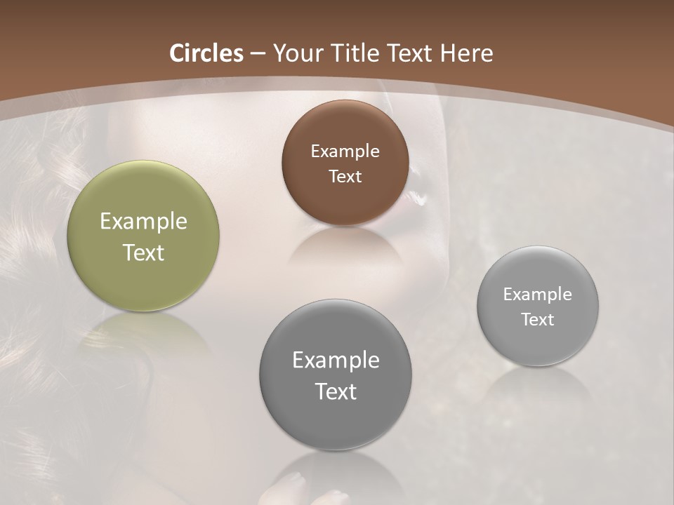 Caucasian Eye Facial PowerPoint Template