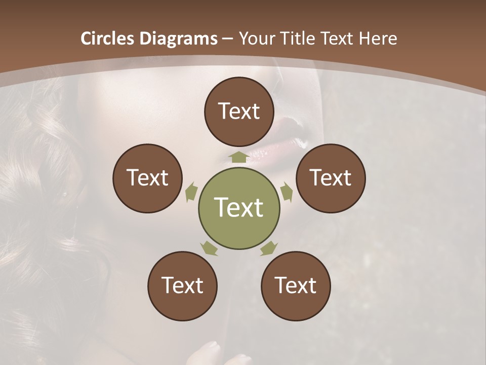 Caucasian Eye Facial PowerPoint Template