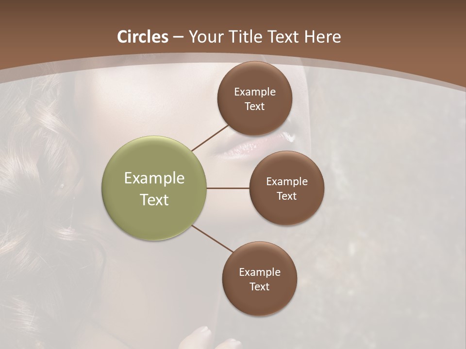 Caucasian Eye Facial PowerPoint Template