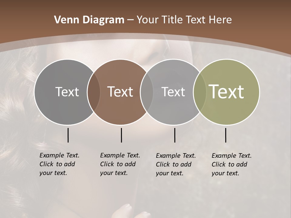 Caucasian Eye Facial PowerPoint Template