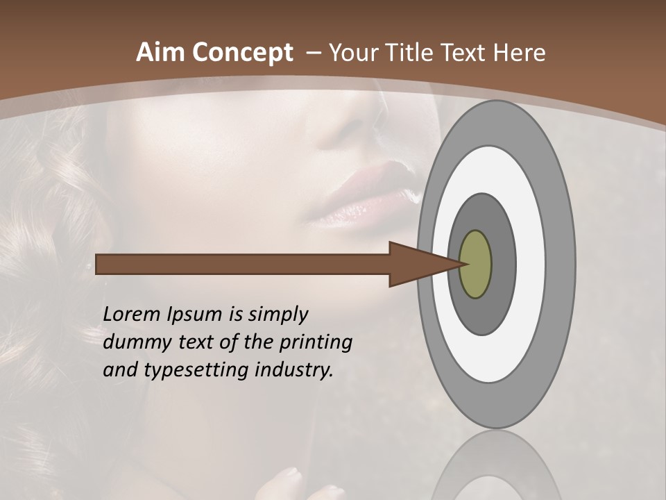 Caucasian Eye Facial PowerPoint Template