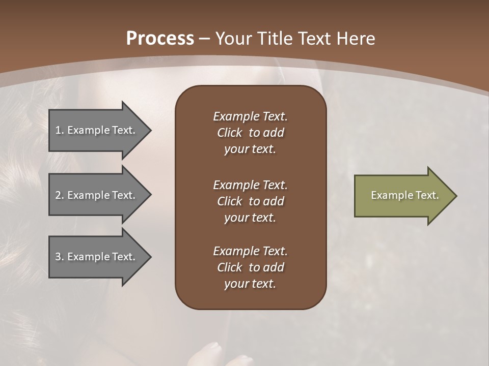 Caucasian Eye Facial PowerPoint Template