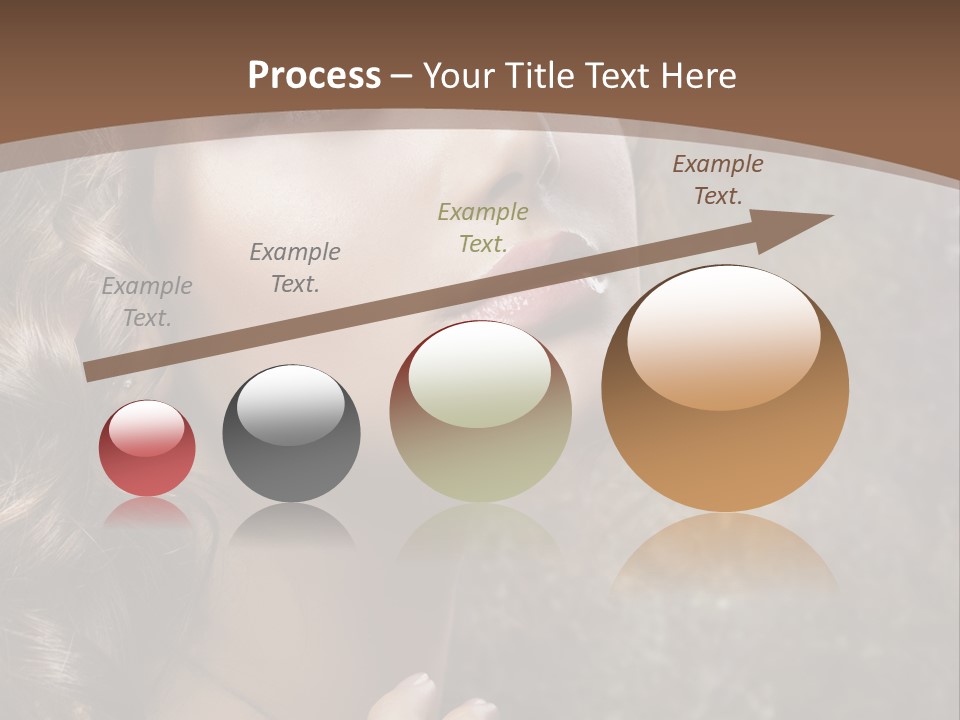 Caucasian Eye Facial PowerPoint Template
