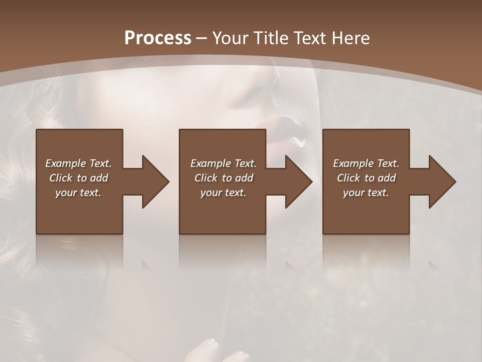 Caucasian Eye Facial PowerPoint Template